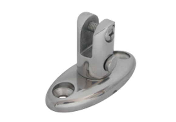 Allpa RVS Dekscharnier afneembaar met drukknop