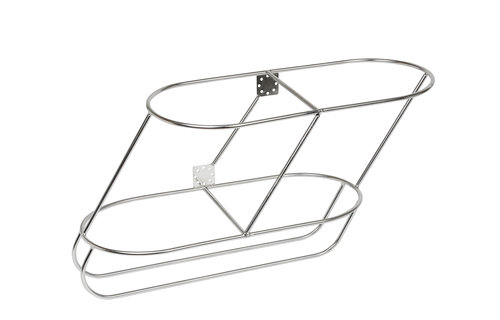 RVS fenderhouder schuin