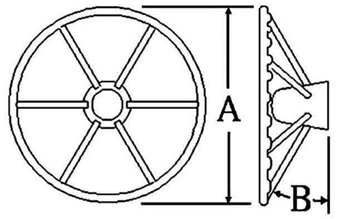 6-Spaaks stuurwiel type 9 RVS