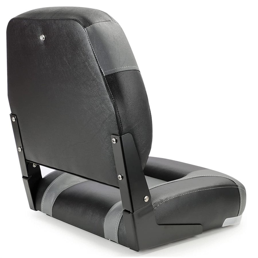 Bootstoel High Back antraciet met rode bies