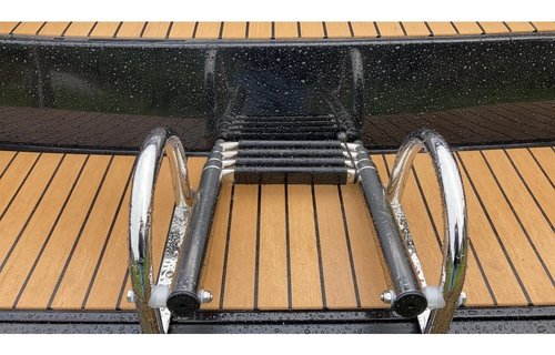 Prince Telescopische zwemtrap voor zwemplateau; 4+1 ovale treden