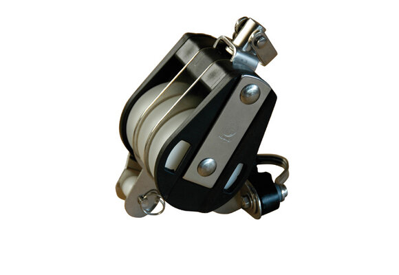 HYE Standaardblok 3-schijfs met warteloog, hondsvot en klem