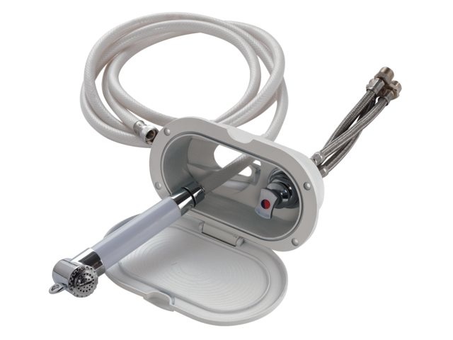 Inbouwdouche met slang