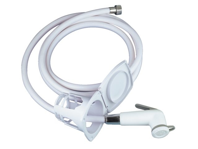 Inbouwdouche slang met sproeikop standaard