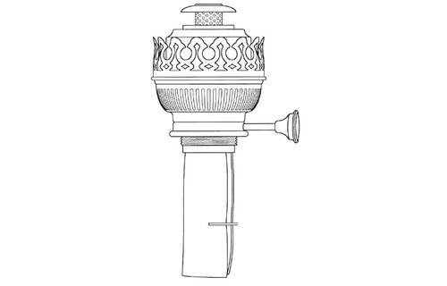 Oliebranders met katoen