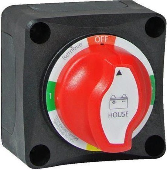 Mini accuschakelaar OFF-1-BOTH-2