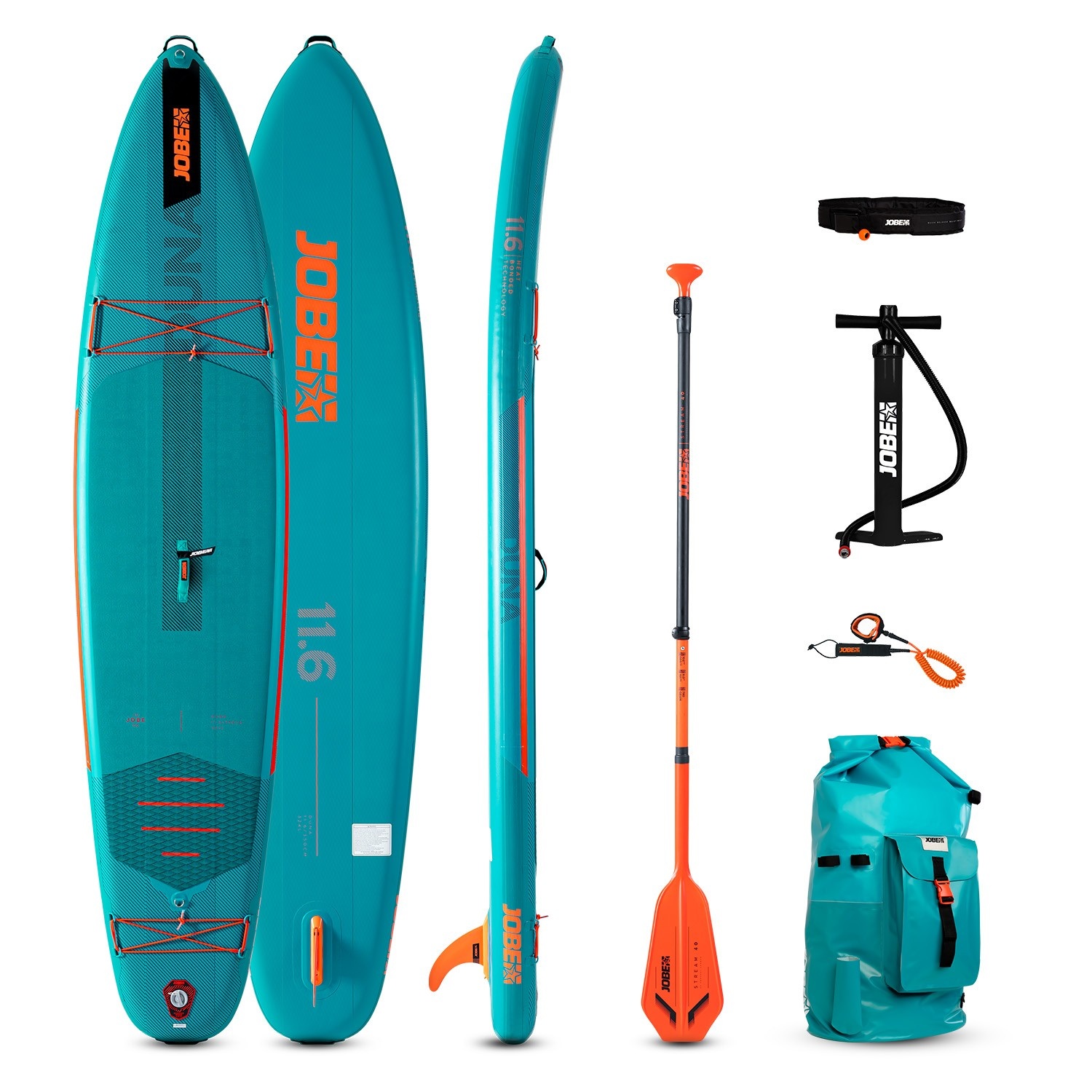 Jobe Duna 11.6 Opblfsbfr SUP Board Pakket | Teal