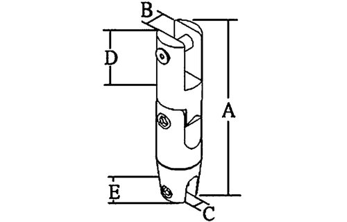 RVS Ankerkettingverbinder wartelend tot 1350 kg