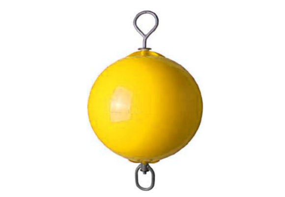 Ankerboei met doorlopende verzinkte nylon gelagerde stang.