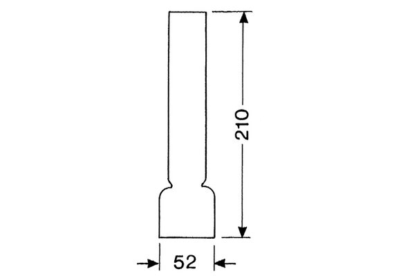 Reserveglas 14''' x 210 mm