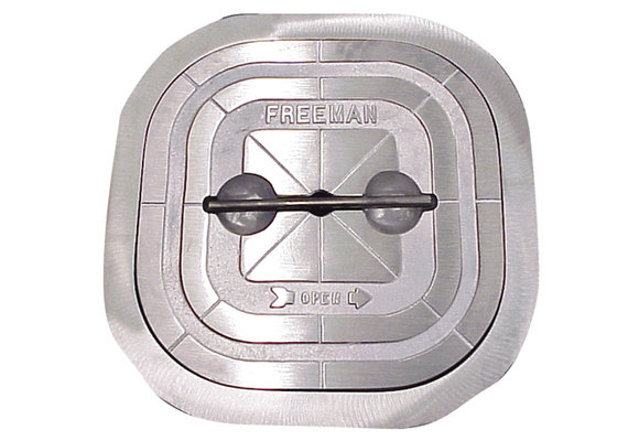Freeman marine luiken hinged | 2464-0002  24x24 Square Hatch, hinged, knife-edge seal - Compl. Unit | With AL Ring