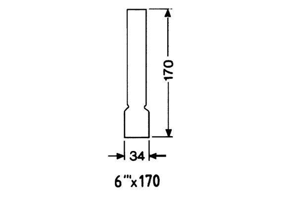Reserveglas 6''' x 170 mm