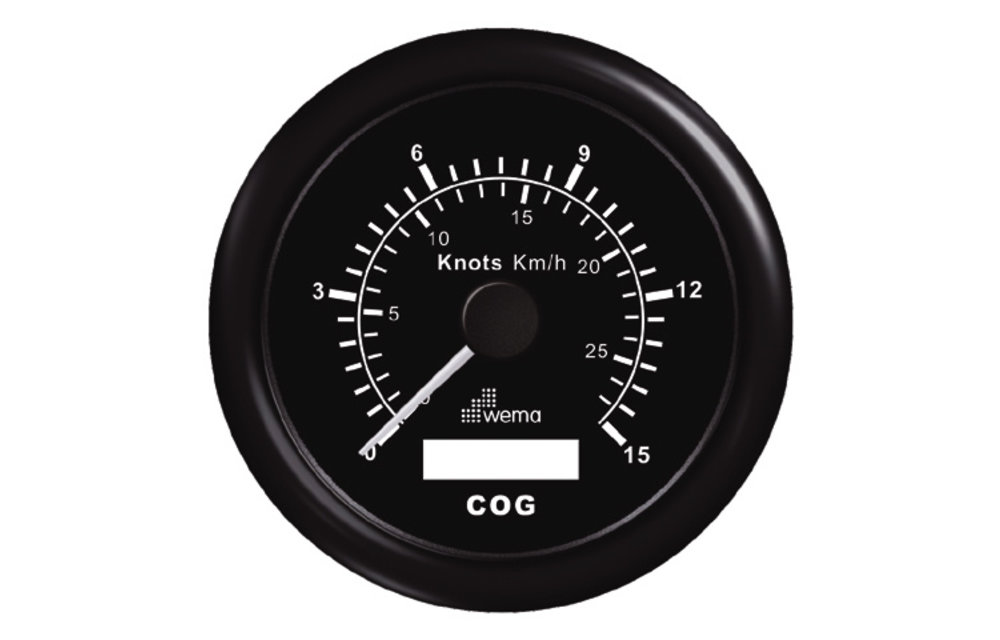 GPS/Speed/Compass | 15kn / 27km zwart