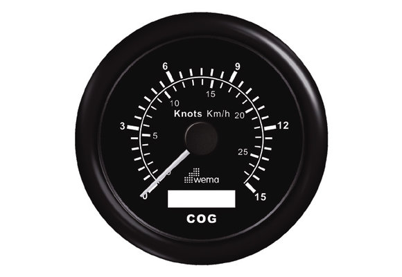 GPS/Speed/Compass | 15kn / 27km | Zwart