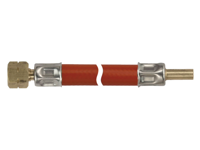 Gasslang ¼" links binnendraad x 8mm | pilaar glad | 400mm |