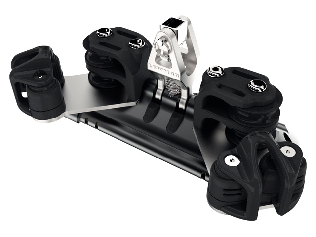 Overloopslede met upstand, 4 controleschijven en klemm