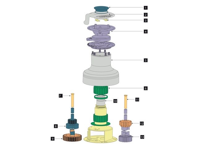 Overzicht Onderdelen EVO® Lieren | 48500055 55 EVO TOP CAP & O RING KI