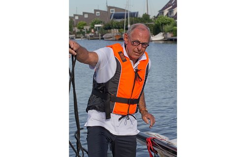 Besto Dinghy Zipper zwemvest 50N Oranje/Zwart