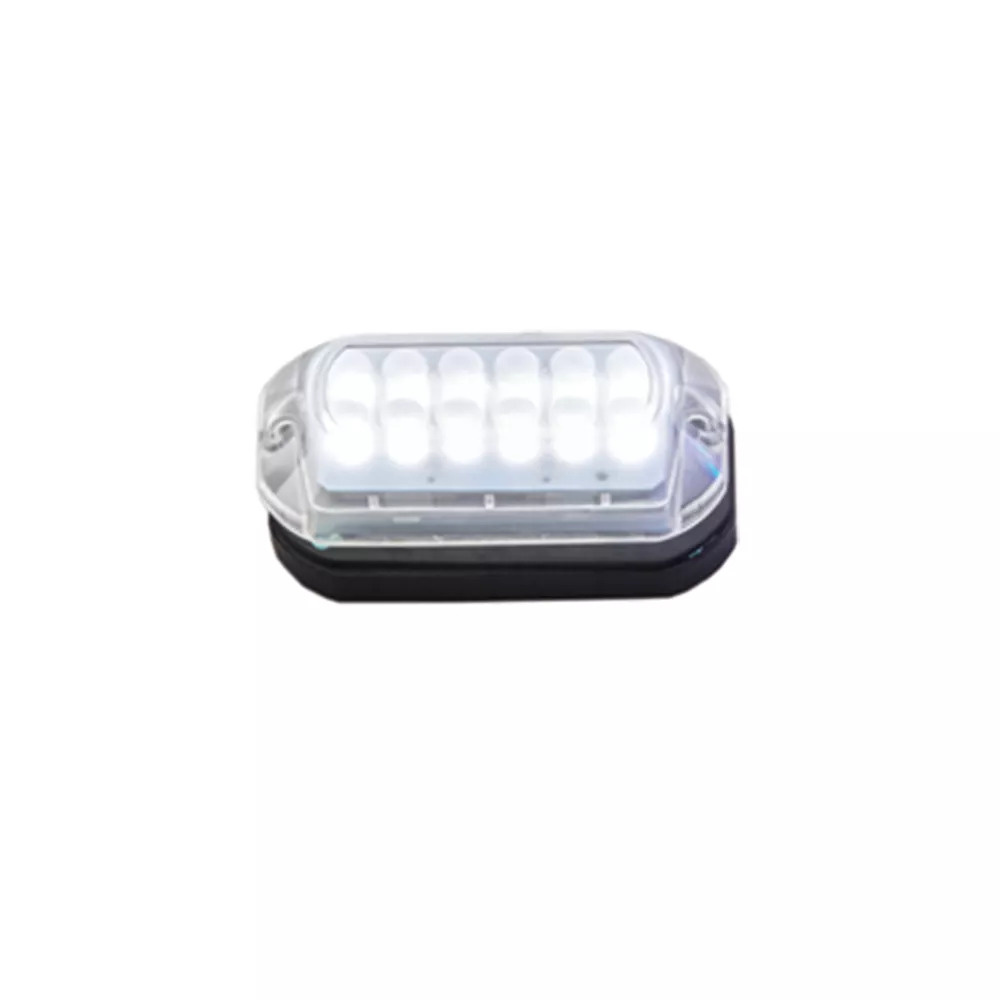 LED Onderwaterverlichting met kunststof huis; Lumen 180LM Cool White met RVS ring; incl. 1 5M-kabe