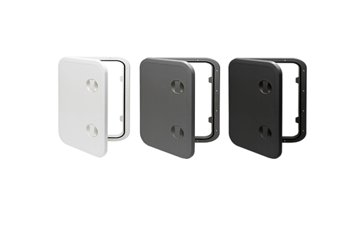 Kunststof Luik 606x357mm  2x sluiting