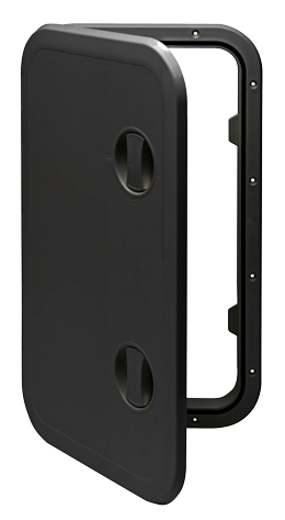 Kunststof Luik 606x357mm  2x sluiting