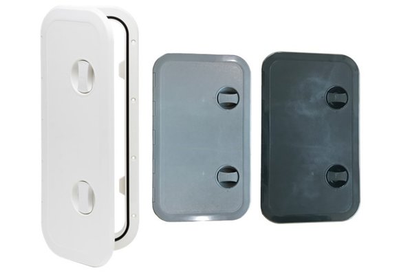 Kunststof Luik  243x606mm  2x sluiting