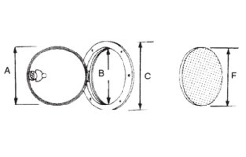 Kunststof Inspectieluik met slot 265mm