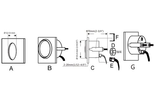 Dieptemeter inclusief transducer