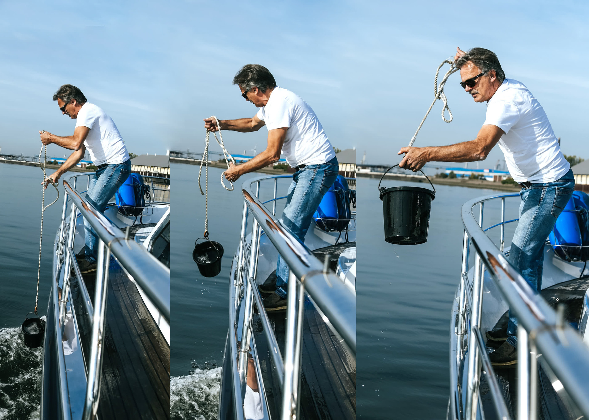 Rubber puts, 7,5l, met gegalvaniseerde beugel en puntkous