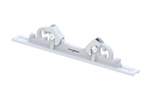 Hurley Chocks (pair) White to fit pre-installed swim platform rail system (Hardware f.rails include)