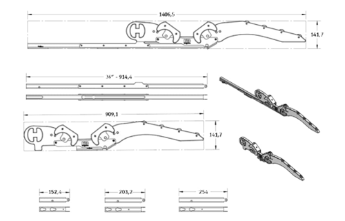 Hurley H2O Davit System 6 | Mount Soft Bottom White w/foot plate to perm.mount to swim platform