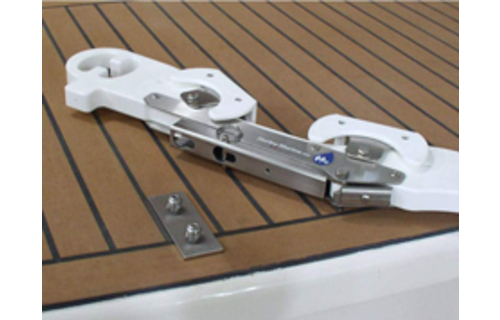 Hurley H2O Davit System 8 White Mount Hard Bottom w/foot plate to perm. mount to swim platf