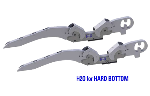 Hurley H2O Davit System 36 Mount Hard Bottom White w/foot plate to perm.mount to swim platform