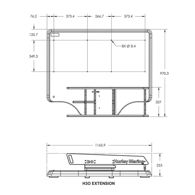 Hurley H3O Davit w/Hand Winch | Wit