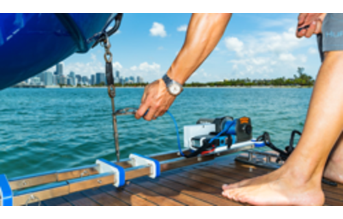 Hurley H3O+ Davit w/Electric Winch