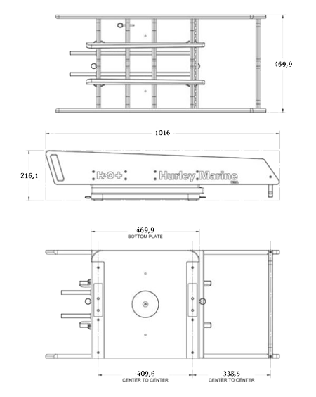 Hurley H3O+ Davit w/Electric Winch