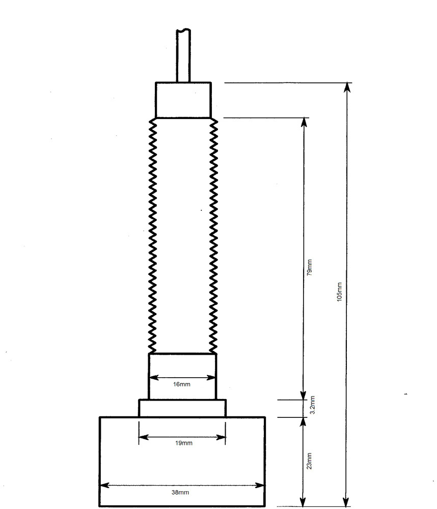 Nasa dieptetransducer 150khz