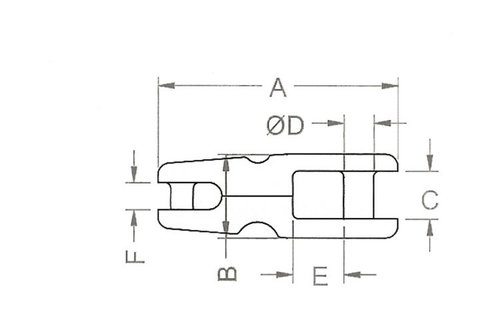 Ankerkettingverbinders RVS