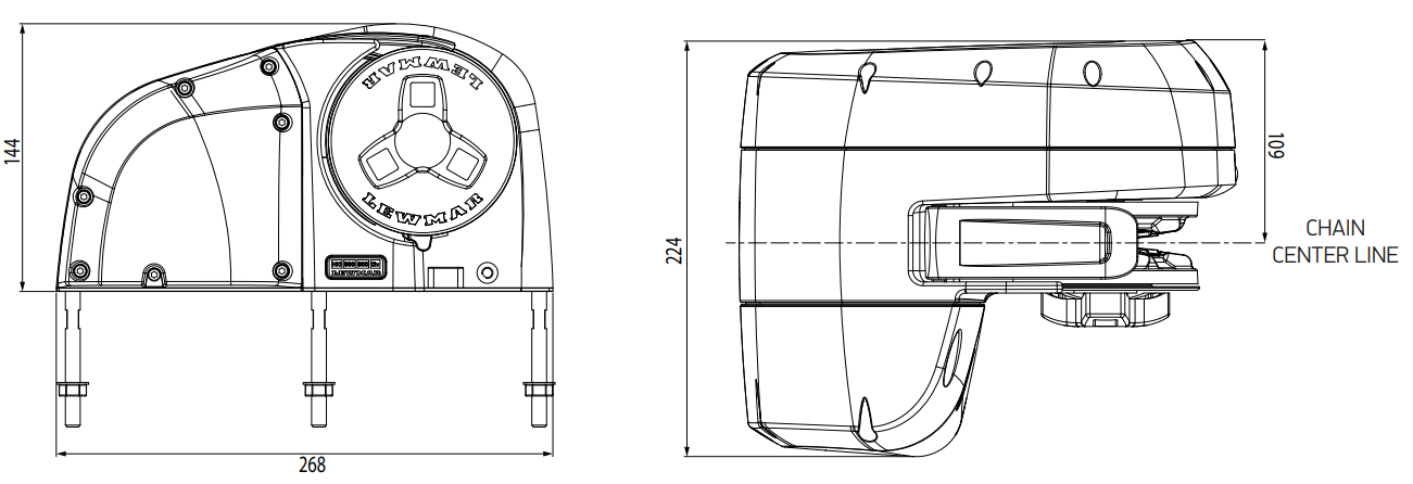 Lewmar - HX1 ankerlieren