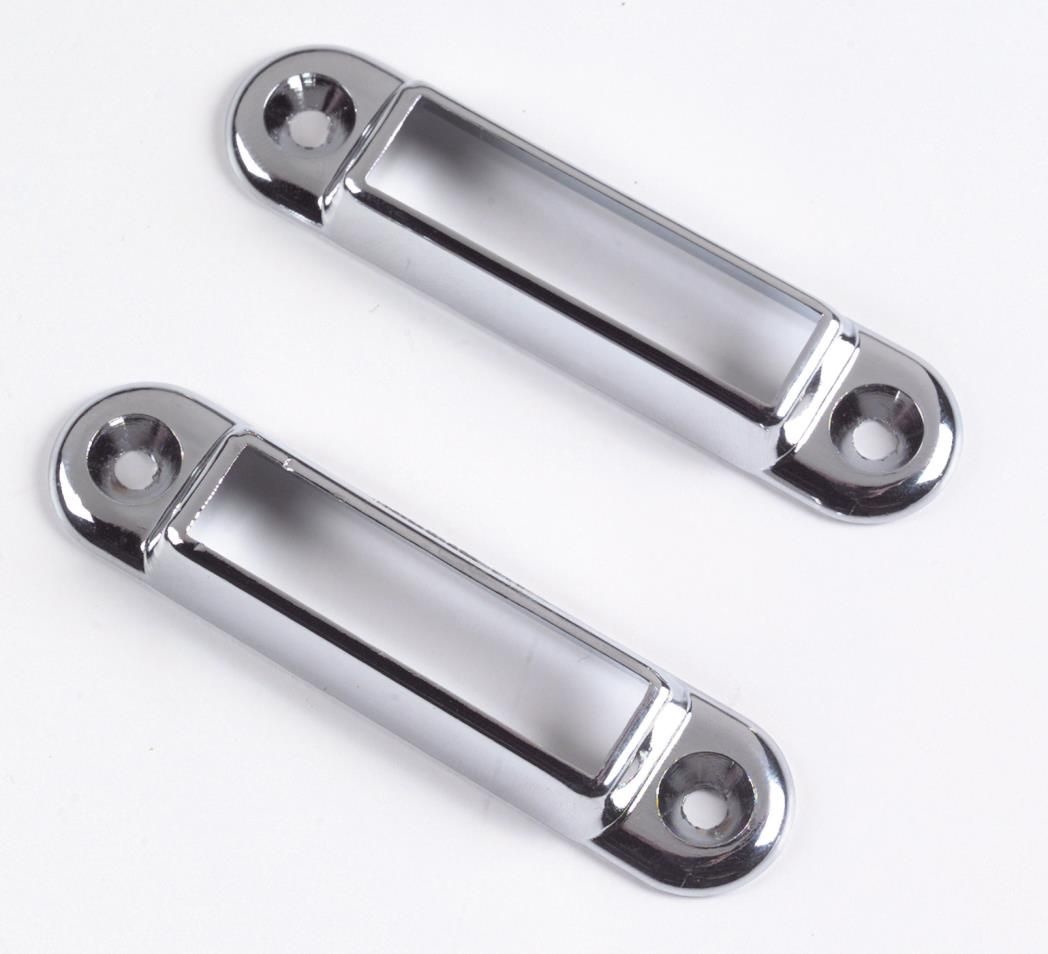 Voetplaat voor 40 mm dek zeillat RVS paar