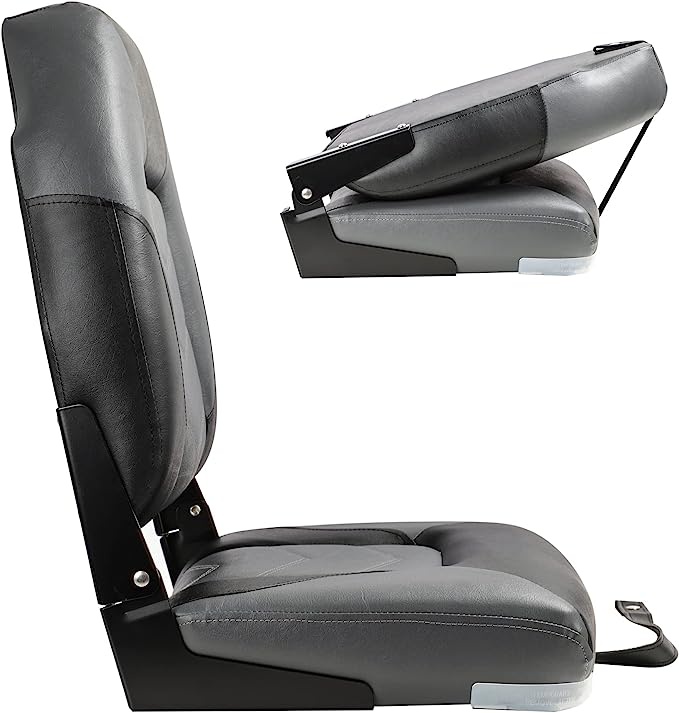 High Back bootstoel grijs/zwart Shark