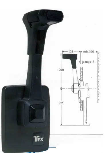 Allpa Eénhandel motorbediening B80  zijmontage  standaard