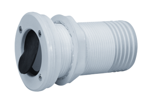 Kunststof huiddoorvoer met anti-terugslagklep