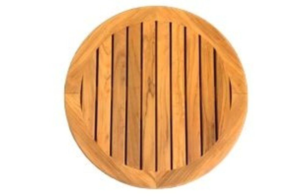 Massief teak tafelblad rond Ø610x23mm