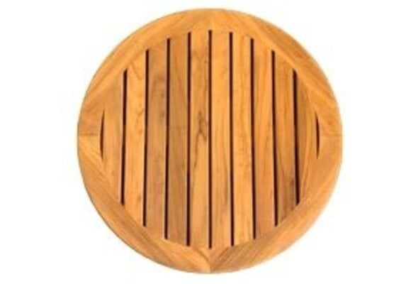 Massief teak tafelblad rond Ø610x23mm