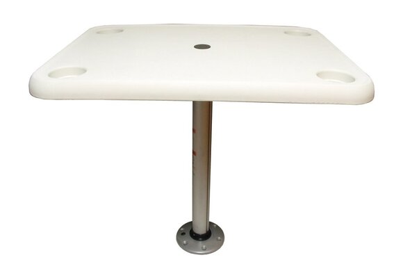 "Handige Rechthoekige Tafelset: 40,6 x 71,1 cm Blad met Poot en Snelsluiting"