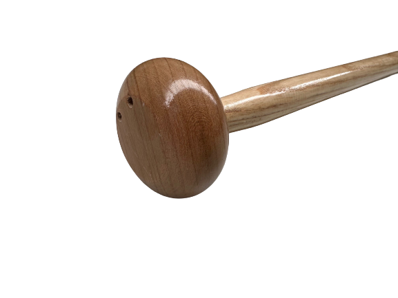 Houten vlaggenstok recht