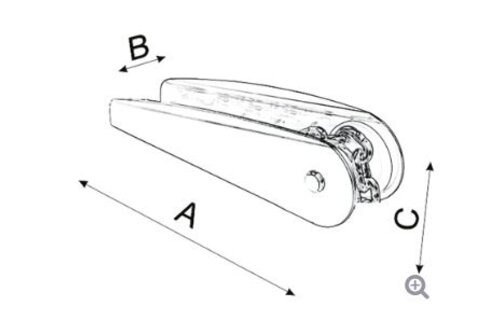 Universele roestvast stalen ankerrol