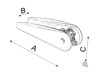 Universele roestvast stalen ankerrol