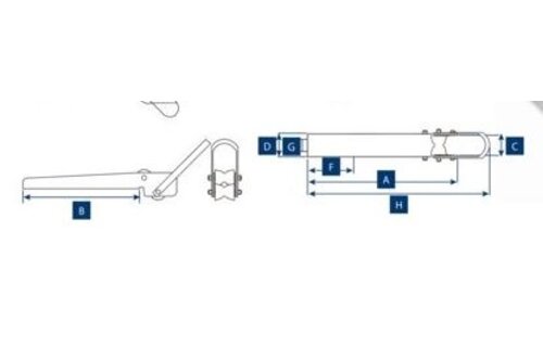 Lewmar boegrol tot 16 kg